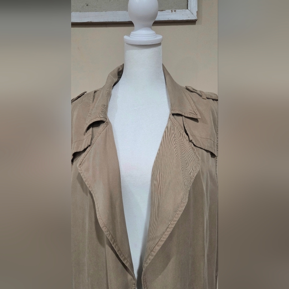 Lucky Brand Women Size L Open Front Pockets Safari Utility Safari Cargo Vest - Picture 5 of 9